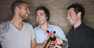 Guys Drinking