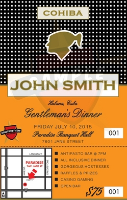 Cohiba Cigar Invite