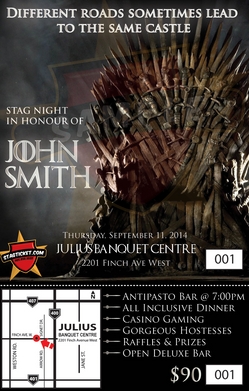 Game of Thrones Invite