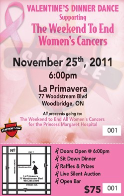 Cancer Fundraiser Ticket