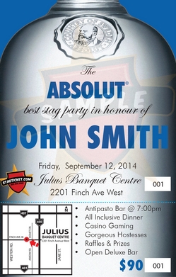 Absolut Vodka Invitation